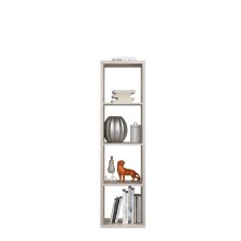 Raumteilerregal >MAURO< 4 Fächer, in Sandeiche - 38,2x141,8x32,9cm (BxHxT)