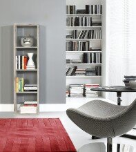 Raumteilerregal >MAURO< 4 Fächer, in Sandeiche - 38,2x141,8x32,9cm (BxHxT)