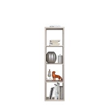 Raumteilerregal >MAURO< 4 Fächer, in Sandeiche - 38,2x141,8x32,9cm (BxHxT)