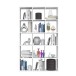 Raumteilerregal >MAURO< 15 Fächer, in Weiss  - 107,2x176,3x32,9cm (BxHxT)