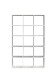 Raumteilerregal >MAURO< 15 Fächer, in Weiss  - 107,2x176,3x32,9cm (BxHxT)