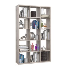 Raumteilerregal >MAURO< 15 Fächer, in Sandeiche - 107,2x176,3x32,9cm (BxHxT)