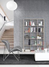 Raumteilerregal >MAURO< 15 Fächer, in Sandeiche - 107,2x176,3x32,9cm (BxHxT)