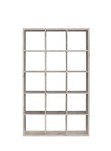 Raumteilerregal >MAURO< 15 Fächer, in Sandeiche - 107,2x176,3x32,9cm (BxHxT)