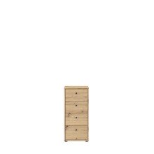 Kommode >TEMPRA2< 4 Schubladen, in Artisan Eiche  -...