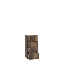 Kommode >TEMPRA2< 4 Schubladen, in Old – Wood Vintage - 38,6x85,5x34,8cm (BxHxT)
