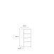 Kommode >TEMPRA2< 4 Schubladen, in Old – Wood Vintage - 38,6x85,5x34,8cm (BxHxT)