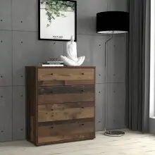 Kommode >TEMPRA2< 4 Schubladen, in Old – Wood...