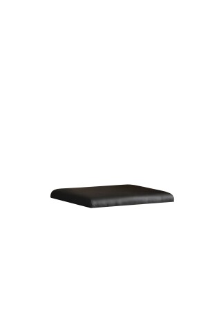 Polsterauflage >HUD< Kunstleder schwarz - 52,2x39x5cm (B/H/T)