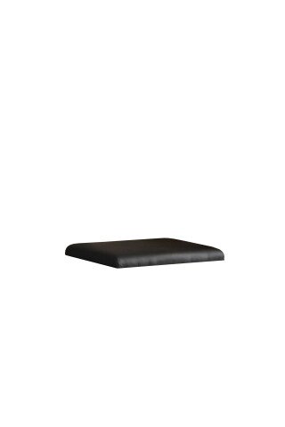 Polsterauflage >HUD< Kunstleder schwarz - 52,2x39x5cm (B/H/T)