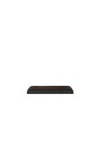 Polsterauflage >HUD< Kunstleder schwarz - 52,2x39x5cm (B/H/T)