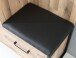 Polsterauflage >HUD< Kunstleder schwarz - 52,2x39x5cm (B/H/T)