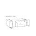 Couchtisch >FOBYA< rollbar, Schublade, in Old – Wood Vintage  - 110x35,6x60,2cm (BxHxT)