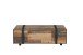 Couchtisch >FOBYA< rollbar, Schublade, in Old – Wood Vintage  - 110x35,6x60,2cm (BxHxT)