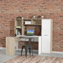 Eckschreibtisch >ERIADU< 8 Fächer, 1 Tür,...