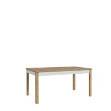 Kulissentisch >SAITAMA< ausziehbar bis 207cm, Eiche / Secret grey - 160,4/207x76,6x90cm BxHxT