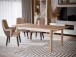 Kulissentisch >SAITAMA< ausziehbar bis 207cm, Eiche / Secret grey - 160,4/207x76,6x90cm BxHxT
