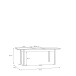 Kulissentisch >SAITAMA< ausziehbar bis 207cm, Eiche / Secret grey - 160,4/207x76,6x90cm BxHxT