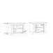 Nachttisch >KASHMIR< (2er-Set) in Pinie Weiss - 67,2x48,9x45,1cm (BxHxT)