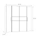 Kleiderschrank >KALIXTUS< Old – Wood Vintage  / Betonoptik Dunkelgrau - 200x190x61cm (B/H/T)
