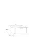 Couchtisch >KASZIMIRO< 1 Schublade, in Waterford Eiche / Schwarz - 85x43,4x85cm (BxHxT)