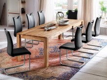 Esszimmerstuhl >Miafle  I< (4er Set) in olive aus Metall - 42x103x55cm (BxHxT)