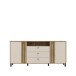 Sideboard >KILLARNEY< Soft-Close, Sand / Mauvella Eiche Dekor - 192,8x87x42cm (BxHxT)
