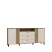 Sideboard >KILLARNEY< Soft-Close, Sand / Mauvella Eiche Dekor - 192,8x87x42cm (BxHxT)