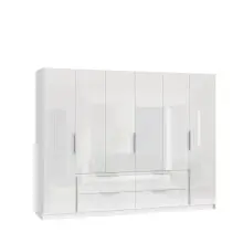 Drehtürenschrank >LUANO< 4 Schubladen, 6...