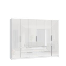 Drehtürenschrank >LUANO< 4 Schubladen, 6...