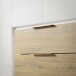 Drehtürenschrank >LUANO< 2 Schubladen, 4 Türen, Weiss / Bartex Eiche - 204,8x212,7x62,1cm BxHxT