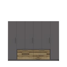 Drehtürenschrank >LUANO< 4 Schubladen, 6...