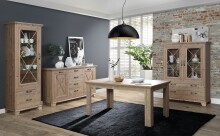 Kulissentisch >NEPAL< ausziehbar bis 206,6cm, Bramberg Fichte - 160/206,6x75x90cm (BxHxT)