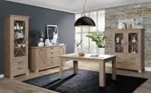 Kulissentisch >NEPAL< ausziehbar bis 206,6cm, Bramberg Fichte - 160/206,6x75x90cm (BxHxT)