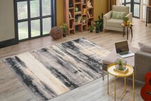 Teppich >Ilena< in Schwarz, 100% Polyester - 150x80cm (LxB)