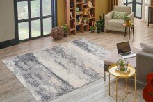 Teppich >Ilena< in Grau, 100% Polyester - 230x160cm (LxB)