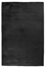 Teppich >Imala< in Schwarz, 100% Polyester -...