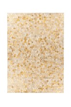 Teppich >Lavin< in Gold, 100% Leder - 170x120cm (LxB)
