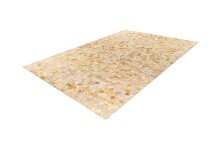 Teppich >Lavin< in Gold, 100% Leder - 230x160cm (LxB)