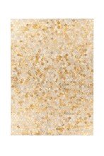Teppich >Lavin< in Gold, 100% Leder - 230x160cm (LxB)