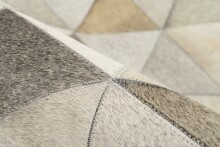 Teppich >Lavin< in Grau, 100% Leder - 170x120cm (LxB)
