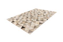 Teppich >Lavin< in Grau, 100% Leder - 170x120cm (LxB)