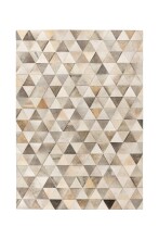 Teppich >Lavin< in Grau, 100% Leder - 230x160cm (LxB)