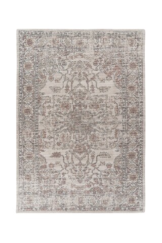 Teppich >Perry< in Beige, 75% Baumwolle / 25% Polyester - 170x120cm (LxB)