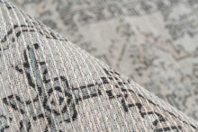 Teppich >Perry< in Grün / Taupe, 75% Baumwolle / 25% Polyester - 150x80cm (LxB)