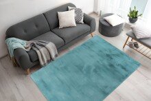 Teppich >Rabbit< in Türkis, 100% Polyester - 230x160cm (LxB)