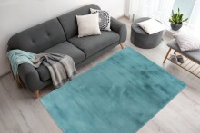 Teppich >Rabbit< in Türkis, 100% Polyester - 280x180cm (LxB)