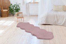 Teppich >Rabbit Double< in Lila, 100% Polyester - 180x60cm (LxB)