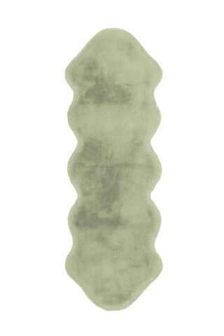 Teppich >Rabbit Double< in Mint, 100% Polyester - 180x60cm (LxB)