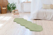 Teppich >Rabbit Double< in Mint, 100% Polyester - 180x60cm (LxB)